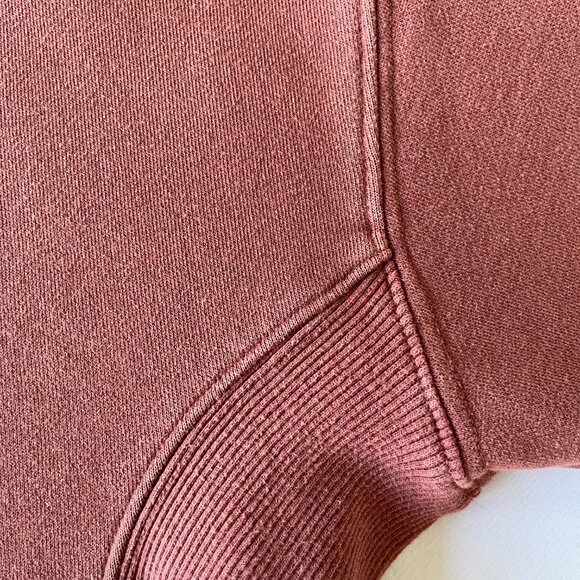 Vuori Restore Cropped Crewneck Sweatshirt in Burgundy XS - Picture 5 of 10